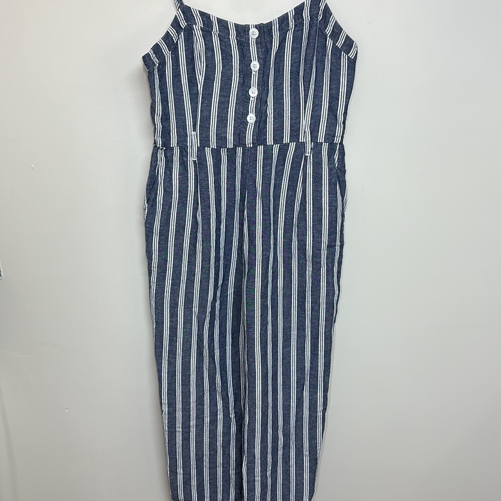 Rails Harper Normandy Stripe Jumpsuit Large - image 2